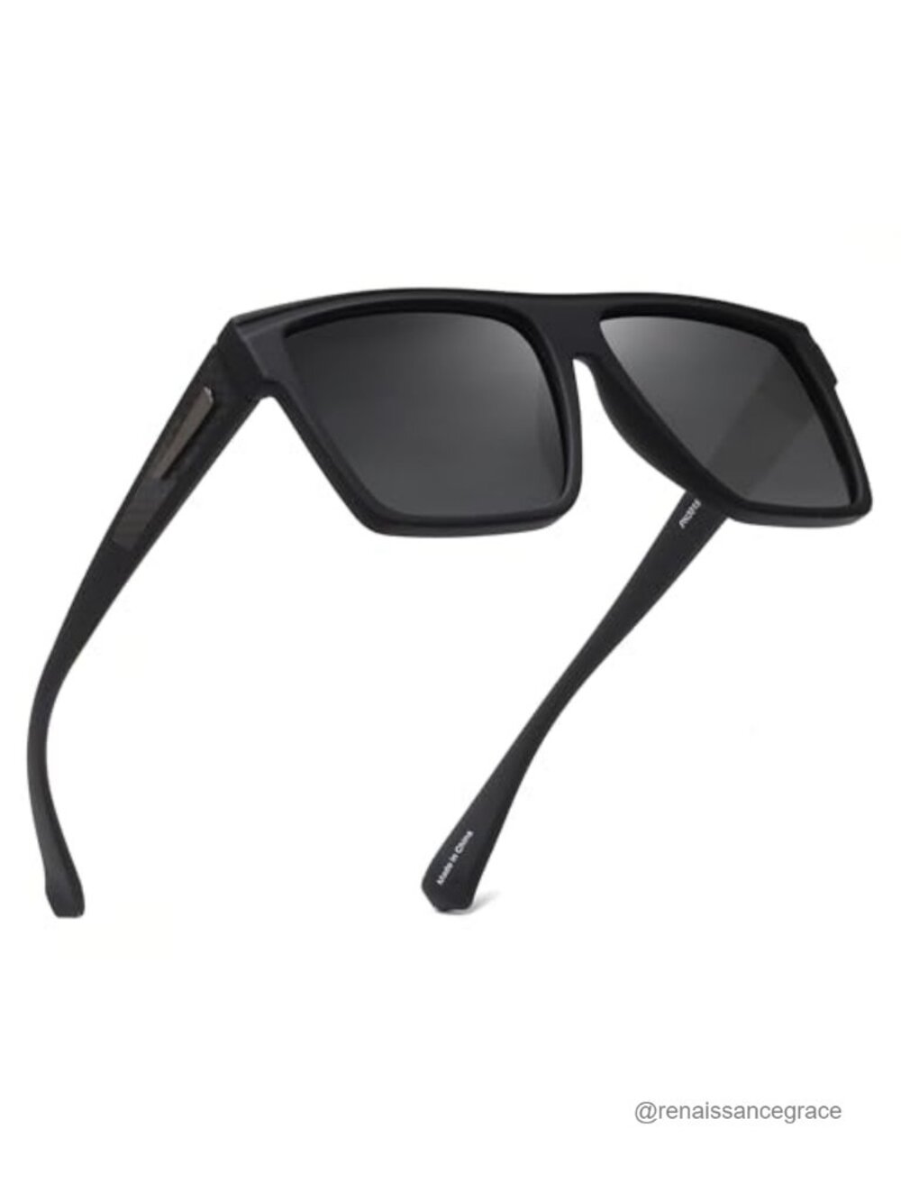 Retro Square Polarized Sunglasses UV400 for Driving Fishing Hiking